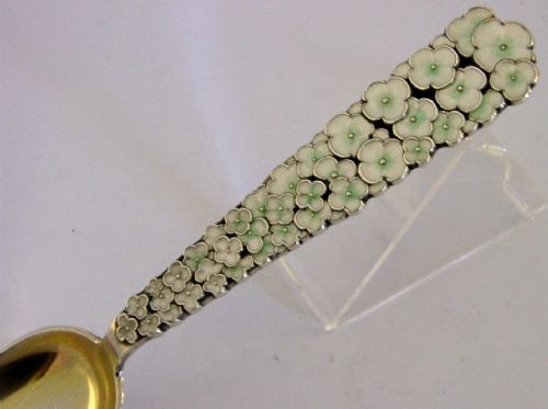 DANISH STERLING SILVER ENAMEL CHRISTMAS SPOON 1956 48G - ADDITIONAL PHOTO 5