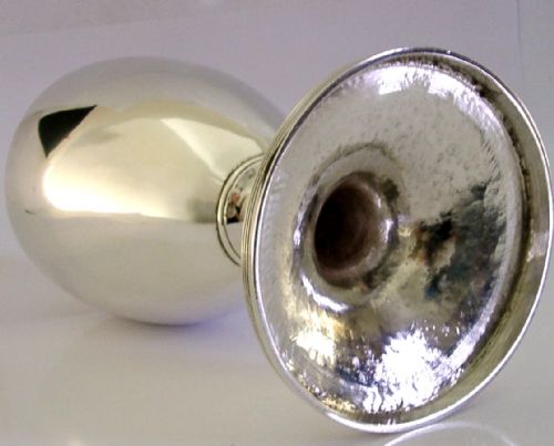 RARE HUGE 372G GEORGIAN STERLING SILVER CHALICE GOBLET 1800 RELIGIOUS ANTIQUE - ADDITIONAL PHOTO 4
