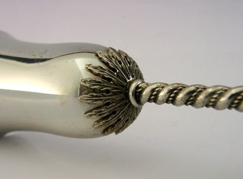 QUALITY ITALIAN SOLID SILVER CHAMPAGNE FLUTE GOBLET CUP C1950 - ADDITIONAL PHOTO 1