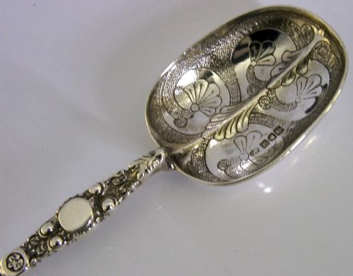 LARGE 102G ENGLISH STERLING SILVER CORONATION BAPTISM SPOON 1902 EDWARDIAN - ADDITIONAL PHOTO 5