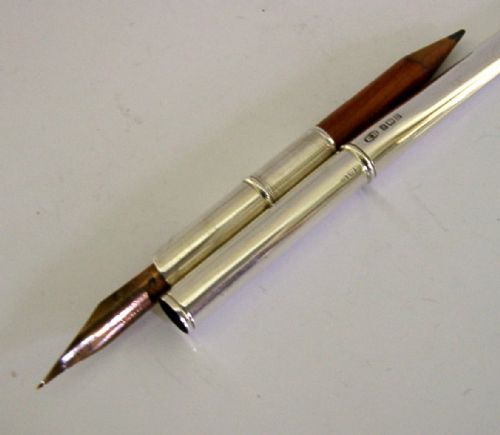 RARE ENGLISH STERLING SILVER THE GRAND HOTEL DIP PEN PENCIL OPENER 1926 ANTIQUE - ADDITIONAL PHOTO 2