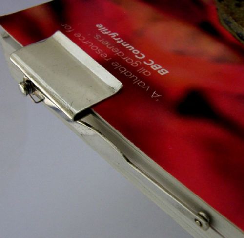 RARE ASPREY SOLID STERLING SILVER MECHANICAL BOOKMARK 1932 ART DECO - ADDITIONAL PHOTO 1