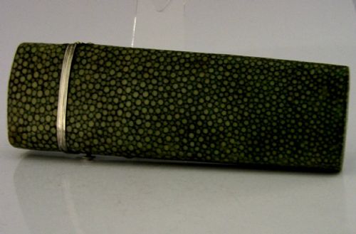 RARE GEORGIAN SHAGREEN STERLING SILVER SPECTACLES GLASSES CASE C1800 PORTSMOUTH - ADDITIONAL PHOTO 7