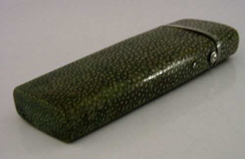 RARE GEORGIAN SHAGREEN STERLING SILVER SPECTACLES GLASSES CASE C1800 PORTSMOUTH - ADDITIONAL PHOTO 9