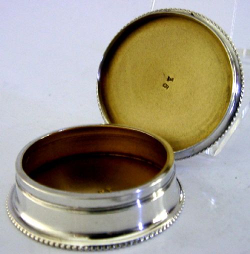 stylish english antique solid sterling silver box 1926 perfect - CATEGORY: ANTIQUE SILVER - DATED 1920