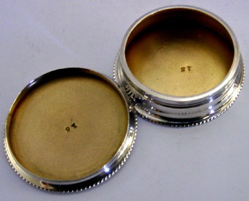 STYLISH ENGLISH ANTIQUE SOLID STERLING SILVER BOX 1926 PERFECT - ADDITIONAL PHOTO 2