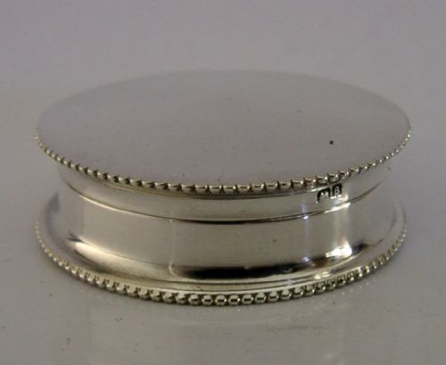 STYLISH ENGLISH ANTIQUE SOLID STERLING SILVER BOX 1926 PERFECT - ADDITIONAL PHOTO 4