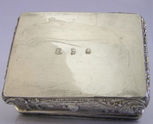 STUNNING 174G STERLING SILVER TABLE BOX 1897 ANTIQUE ARCHERY BOWLS PUB SCENES - ADDITIONAL PHOTO 9