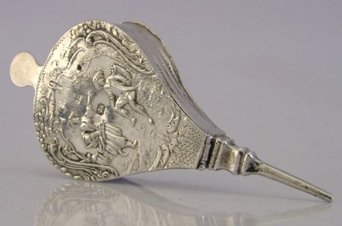 novelty antique sterling silver bellows box 1896 english victorian - CATEGORY: ANTIQUE SILVER - DATED VICTORIAN