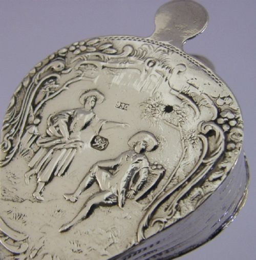 NOVELTY ANTIQUE STERLING SILVER BELLOWS BOX 1896 ENGLISH VICTORIAN - ADDITIONAL PHOTO 1