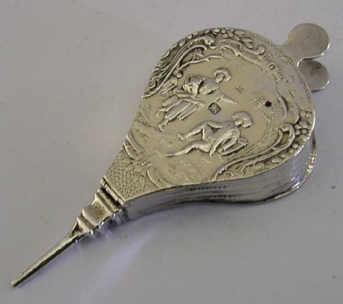 NOVELTY ANTIQUE STERLING SILVER BELLOWS BOX 1896 ENGLISH VICTORIAN - ADDITIONAL PHOTO 4