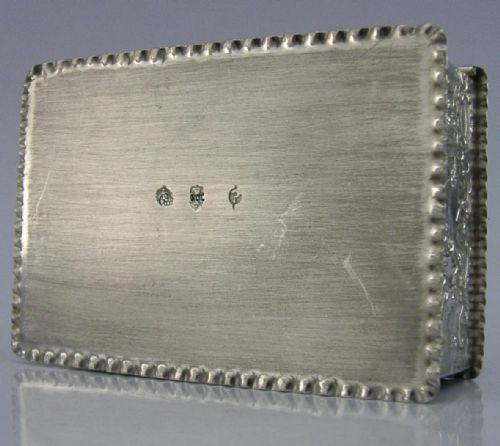 LARGE 108G BEAUTIFUL GERMAN HANAU SOLID SILVER TABLE BOX C1900 ANTIQUE - ADDITIONAL PHOTO 11