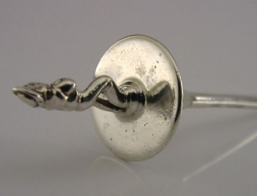 RARE STERLING SILVER SAILOR CAYENNE LAUDANUM BOTTLE SPOON 1910 ANTIQUE - ADDITIONAL PHOTO 4