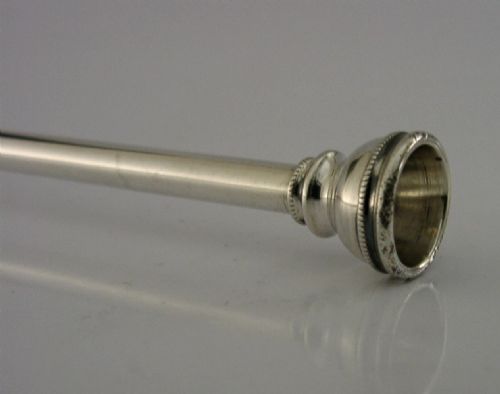 SAMPSON MORDAN STERLING SILVER HUNTING HORN FOX HORSE RIDING CHESTER 1910 - ADDITIONAL PHOTO 1