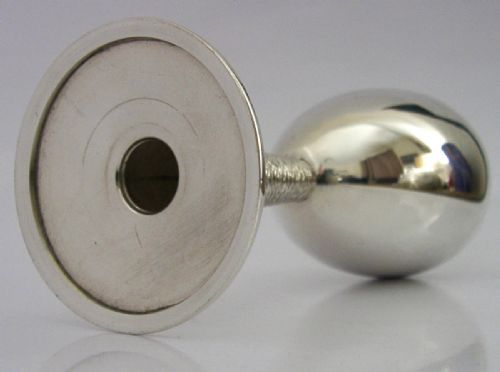 MID CENTURY MODERN STERLING SILVER WINE GOBLET CHALICE CUP 1968 BARWARE 120G - ADDITIONAL PHOTO 5