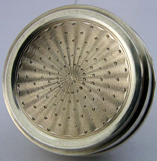 PRETTY FRENCH SOLID SILVER TRINKET BOX C1905 ANTIQUE - ADDITIONAL PHOTO 1