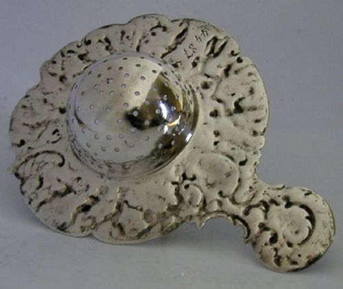 BEAUTIFUL HANAU STERLING SILVER TEA STRAINER CHERUBS C191001910 ANTIQUE 58G - ADDITIONAL PHOTO 6