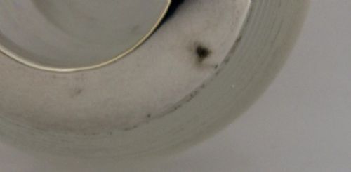 LARGE VICTORIAN STERLING SILVER TOPPED CORK SHAPED MATCHSTRIKER 1901 HEAVY 340G - ADDITIONAL PHOTO 3