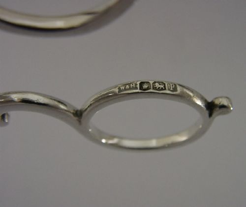 ENGLISH SOLID STERLING SILVER SUGAR TONGS NIPS 1932 ANTIQUE - ADDITIONAL PHOTO 5