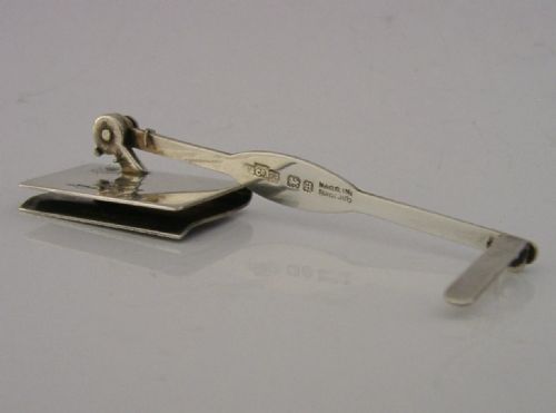 RARE BOXED ASPREY SOLID STERLING SILVER MECHANICAL BOOKMARK 1932 ART DECO - ADDITIONAL PHOTO 2
