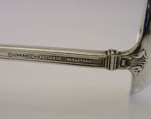 AMERICAN TIFFANY CO STERLING SILVER LADLE 1916 SAN LORENZO PATTERN ANTIQUE - ADDITIONAL PHOTO 6