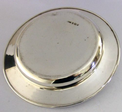 230G ASPREY STERLING SILVER HOLT FAMILY CREST CORONATION DISH BOWL 1936 ANTIQUE - ADDITIONAL PHOTO 6