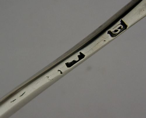 RARE 1763 ENGISH GEORGIAN CREW FAMILY CREST STERLING SILVER MARROW SCOOP ANTIQUE - ADDITIONAL PHOTO 4