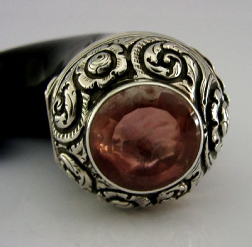 RARE SCOTTISH GEORGIAN STERLING SILVER SNUFF MULL MEDICAL LIVERPOOL LINK C1820S - ADDITIONAL PHOTO 1