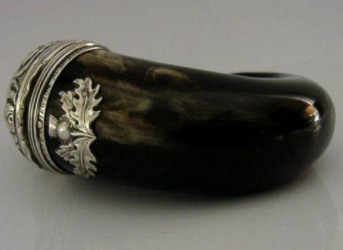 RARE SCOTTISH GEORGIAN STERLING SILVER SNUFF MULL MEDICAL LIVERPOOL LINK C1820S - ADDITIONAL PHOTO 7