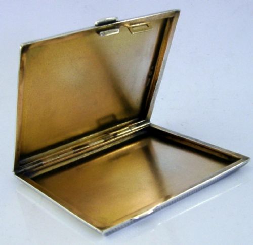 SAMPSON MORDAN STERLING SILVER ENAMEL HAND PAINTED GOLF CIGARETTE CASE 1933 - ADDITIONAL PHOTO 4