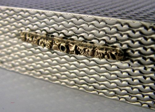 TOP QUALITY STYLISH SOLID STERLING SILVER GOLD BOX 1967 ENGLISH 92G - ADDITIONAL PHOTO 6