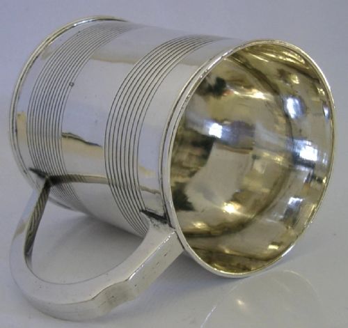 HISTORIC NAPOLEONIC WAR RIFLE BRIGADE STERLING SILVER PINT TANKARD 1829 GRAMONT - ADDITIONAL PHOTO 7