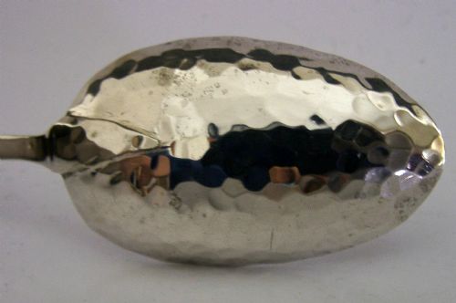 PLANISHED ARTS CRAFTS STERLING SILVER SPOON 1913 ANTIQUE 26G - ADDITIONAL PHOTO 1