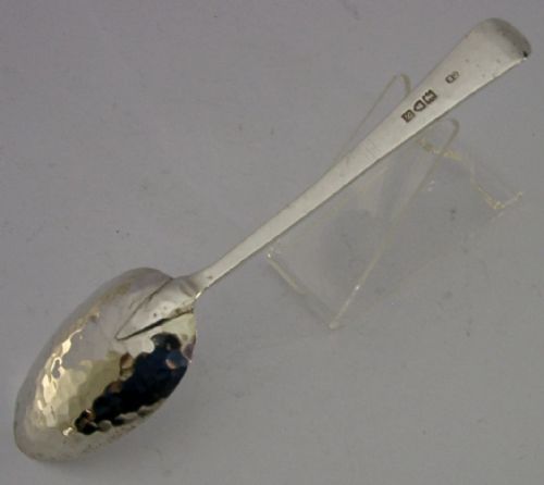 PLANISHED ARTS CRAFTS STERLING SILVER SPOON 1913 ANTIQUE 26G - ADDITIONAL PHOTO 3
