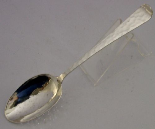 PLANISHED ARTS CRAFTS STERLING SILVER SPOON 1913 ANTIQUE 26G - ADDITIONAL PHOTO 4
