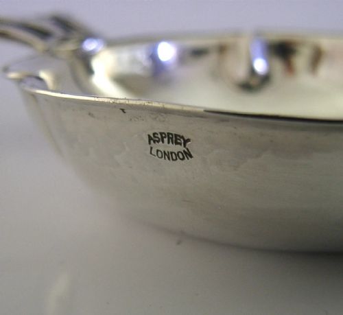 ASPREY STERLING SILVER PLANISHED EDWARD VIII ABDICATED KING QUAICH CUP BOWL 1936 - ADDITIONAL PHOTO 5