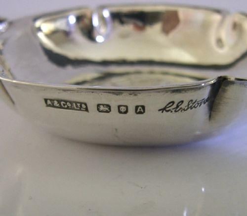 ASPREY STERLING SILVER PLANISHED EDWARD VIII ABDICATED KING QUAICH CUP BOWL 1936 - ADDITIONAL PHOTO 6