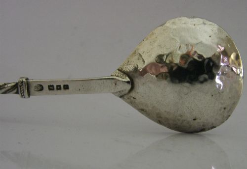 SANDHEIM ARTS CRAFTS SOLID STERLING SILVER SPOON 1919 ANTIQUE 18G - ADDITIONAL PHOTO 1