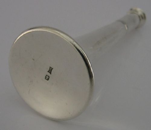 ENGLISH STERLING SILVER TABLE CIGAR LIGHTER FOX HUNTING HORN 1933 ANTIQUE - ADDITIONAL PHOTO 7