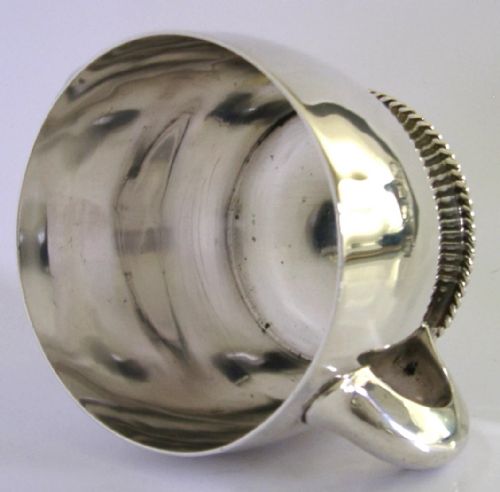 HEAVY 186G ARTS CRAFTS STERLING SILVER PORRINGER CUP BOWL 1905 ANTIQUE - ADDITIONAL PHOTO 3
