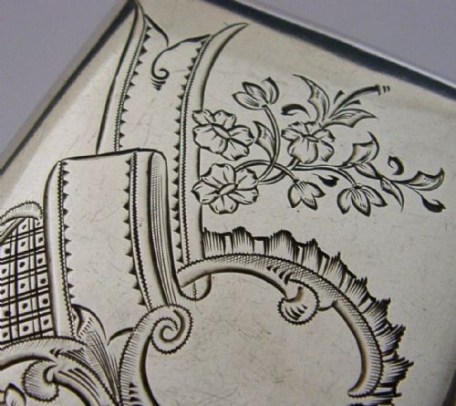 BEAUTIFUL RUSSIAN SOLID SILVER CIGARETTE CASE C1900 ANTIQUE 96G - ADDITIONAL PHOTO 2
