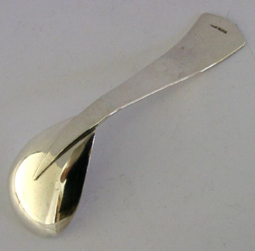 MID CENTURY MODERN STERLING SILVER CADDY SPOON C1960 HAND MADE - ADDITIONAL PHOTO 1