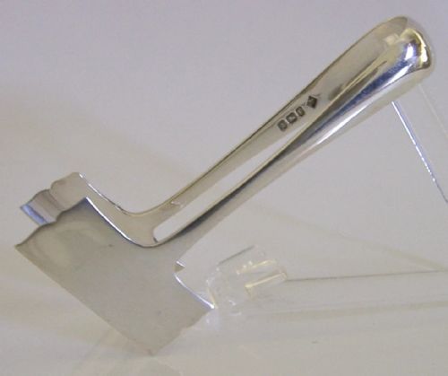 UNUSUAL VICTORIAN SOLID STERLING SILVER ASPARAGUS TONGS 1898 ANTIQUE - ADDITIONAL PHOTO 3