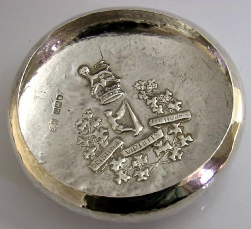sterling silver 8th kings royal irish hussars bowl hand made 1955 military 50g - CATEGORY: ANTIQUE SILVER - DATED 1950
