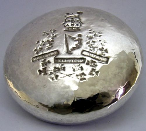 STERLING SILVER 8TH KINGS ROYAL IRISH HUSSARS BOWL HAND MADE 1955 MILITARY 50G - ADDITIONAL PHOTO 4
