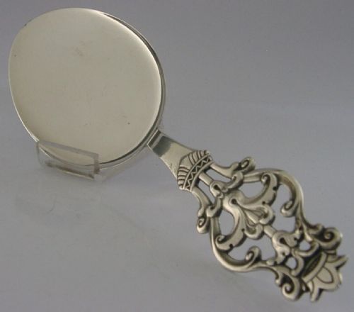 NORWEGIAN SOLID SILVER CAKE PIE SERVER C1950S NORWAY 60G MAGNUS AASE - ADDITIONAL PHOTO 4