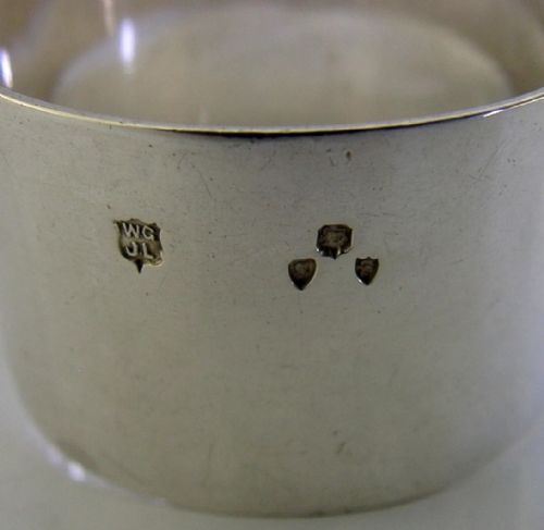 RARE VICTORIAN 1893 O COMPANY MILITARY RIFLE SHOOTING NAPKIN RING - ADDITIONAL PHOTO 5