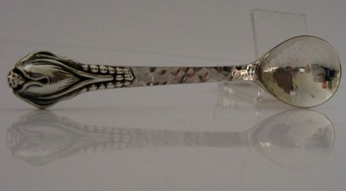 OTTO LARSSON SOLID SILVER ARTS CRAFTS SWEDISH SPOON 1916 HAND MADE - ADDITIONAL PHOTO 2