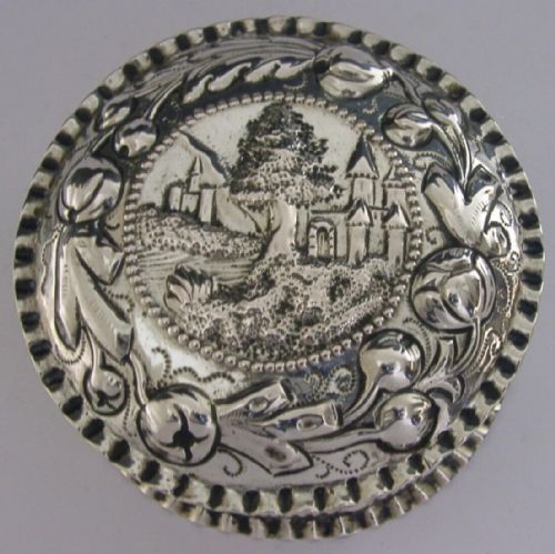 LARGE 196G GERMAN HANAU SOLID SILVER TABLE TRINKET JEWELLERY BOX C1900 ANTIQUE - ADDITIONAL PHOTO 2