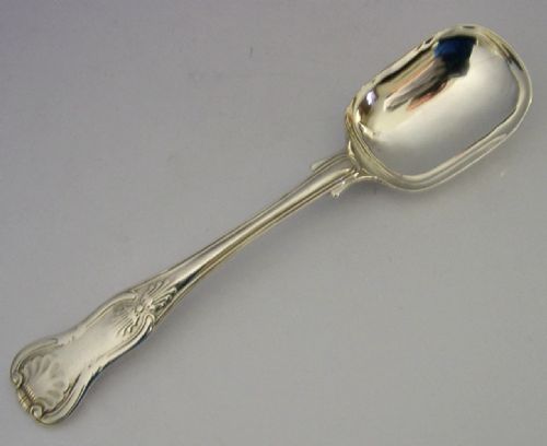 victorian sterling silver sugar scoop 1840 kings pattern 34g - CATEGORY: ANTIQUE SILVER - DATED VICTORIAN